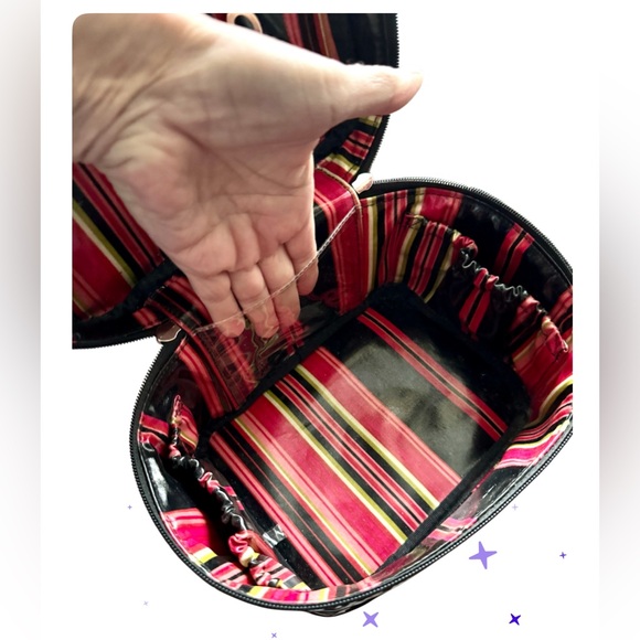 Auth Gigi Hill Cosmetic Jewelry Bag NWOT Black and White - Picture 3 of 5